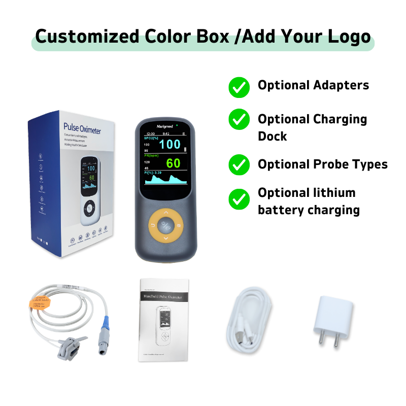 8 NHO-100VET Handle Pulse Oximeter